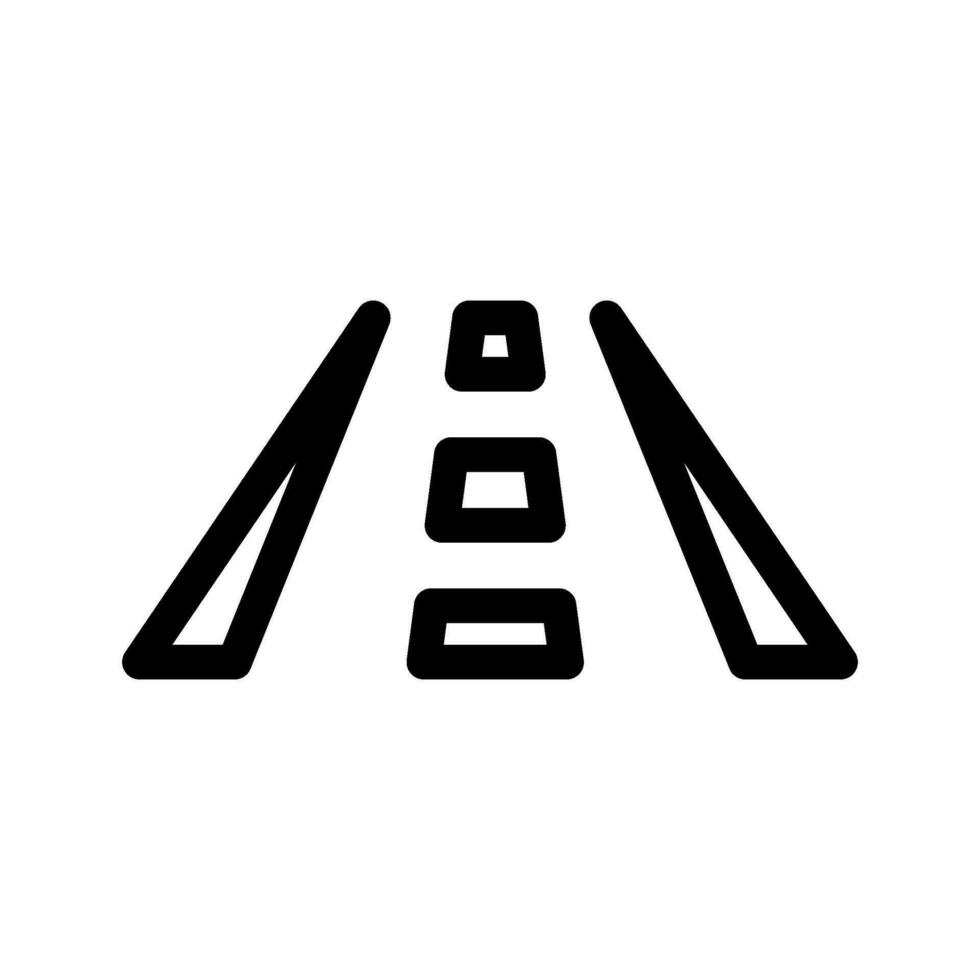 la carretera icono vector símbolo diseño ilustración