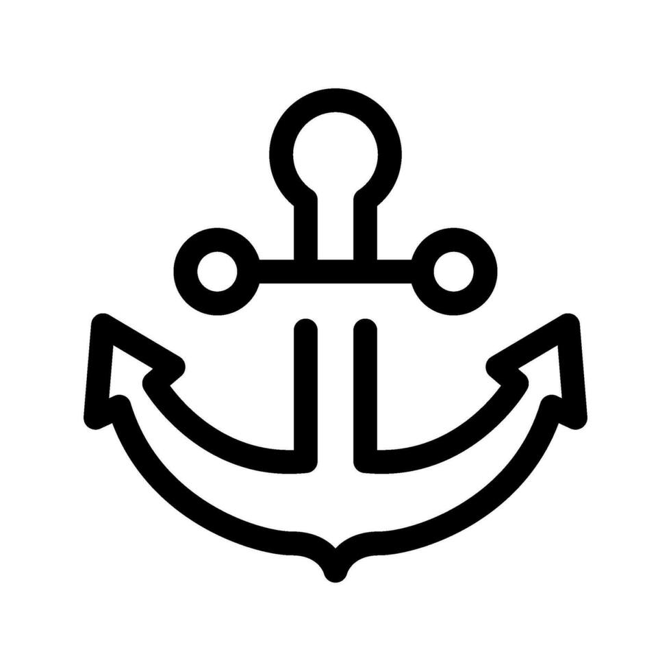 Anchor Icon Vector Symbol Design Illustration