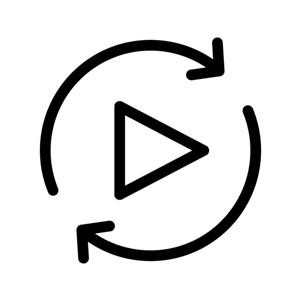 Reverse Play Icon Vector Symbol Design Illustration