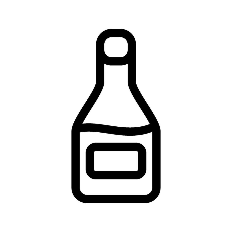 Wine Bottle Icon Vector Symbol Design Illustration