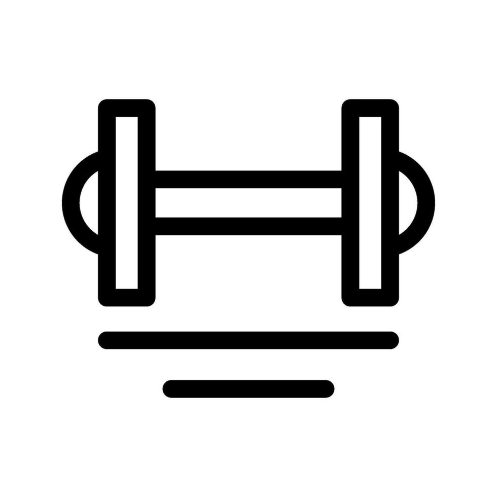 Dumbbell Icon Vector Symbol Design Illustration
