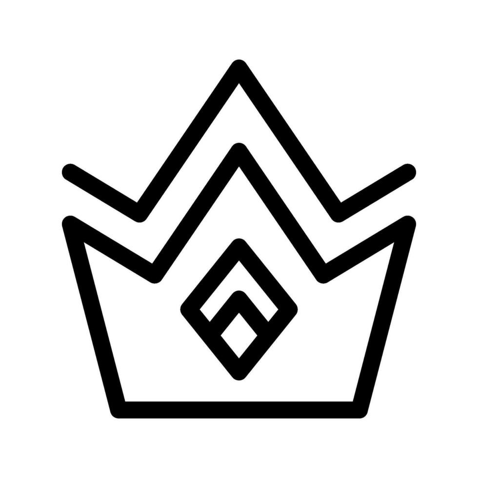 Crown Icon Vector Symbol Design Illustration