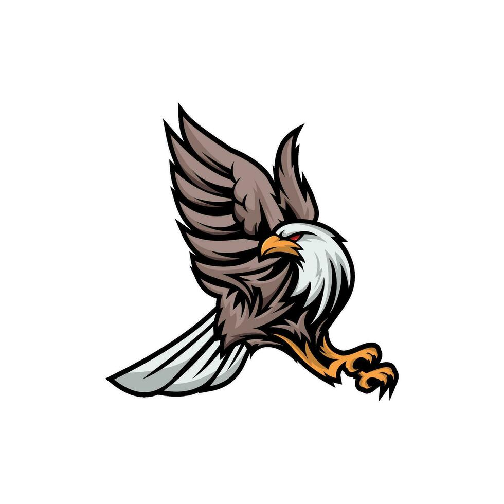 águila logo diseño para un deporte club vector