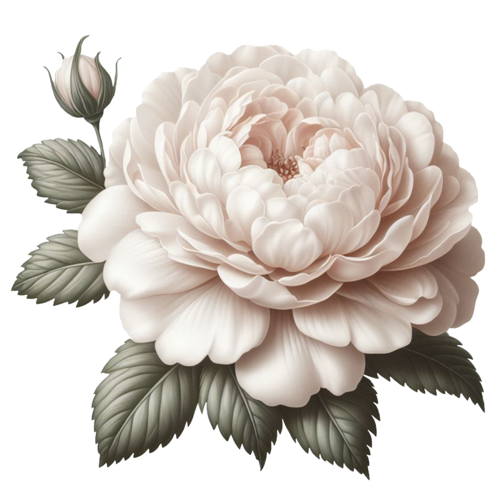 AI generated Damask rose flower, photos and then edited. png