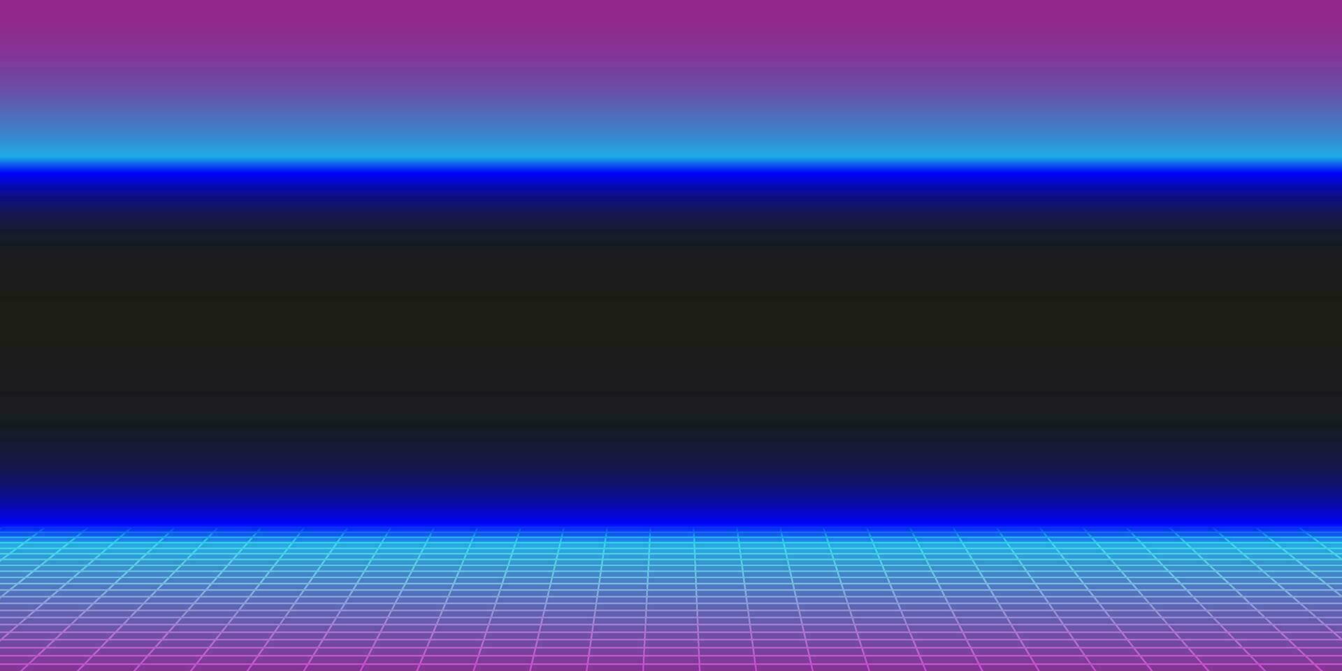 Retro cyberpunk background. Sci-fi background. Disco background. 80s 90s style. Vector