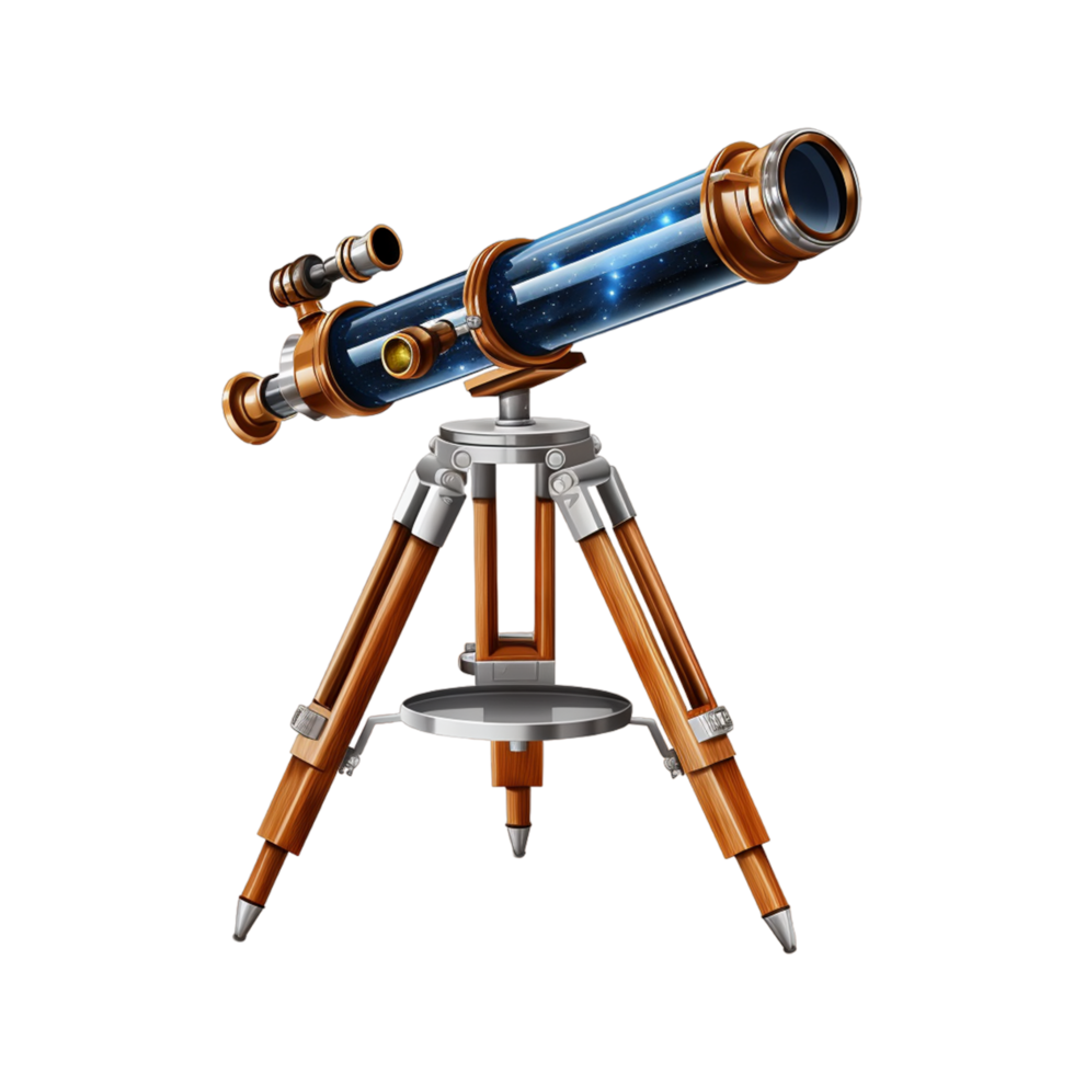 AI generated Education Object telescope png