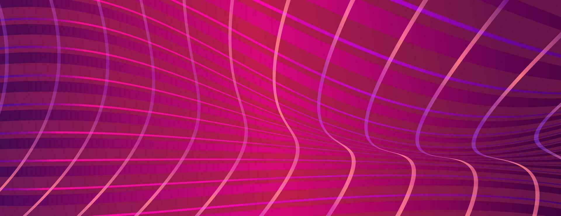 Abstract smooth plaid wavy background. Colorful purple-pink violet gradient wallpaper. Modern shiny gradient wave lines on magenta background. Suit for poster, cover, banner, brochure, website, sale vector