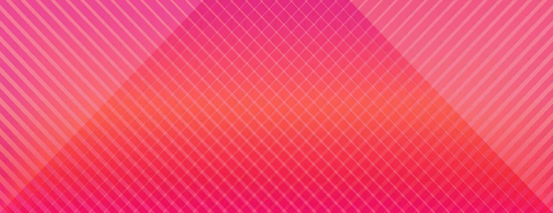 Vector banner with gradient lines halftone pink background. Glare from lenses, overlay texture. Abstract bright pink yellow gradient fon . Suit for poster, website, sale