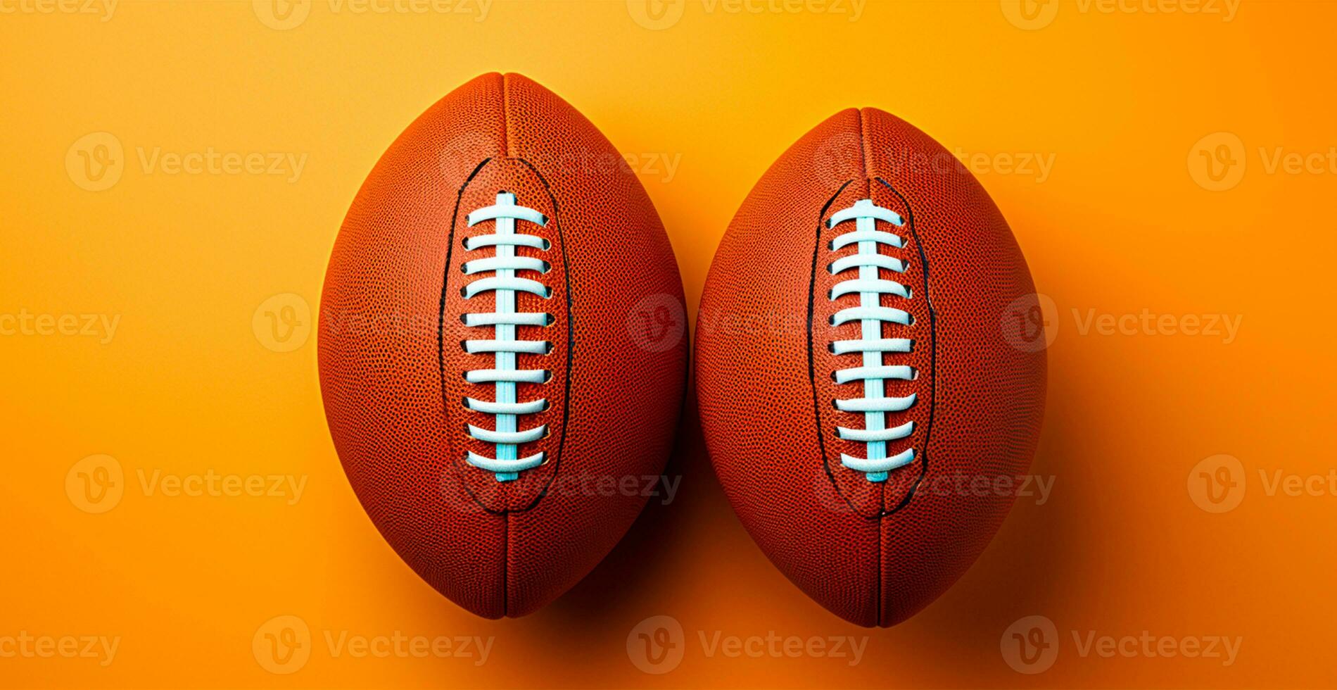 AI generated Leather American football ball on isolated background - AI generated image photo