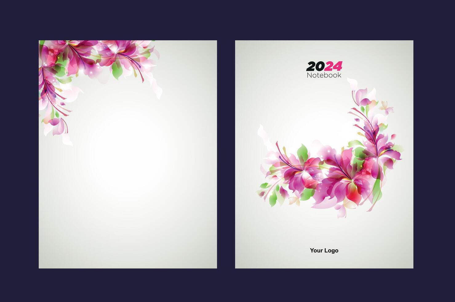 Notebook cover page design. 35122112 Vector Art at Vecteezy