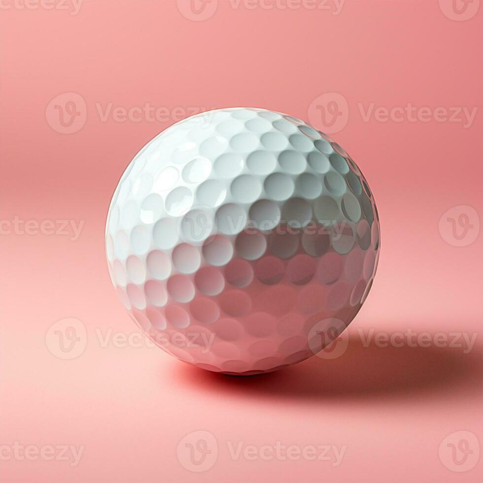 AI generated Golf ball isolated on a light background, sport of aristocrats - AI generated image photo