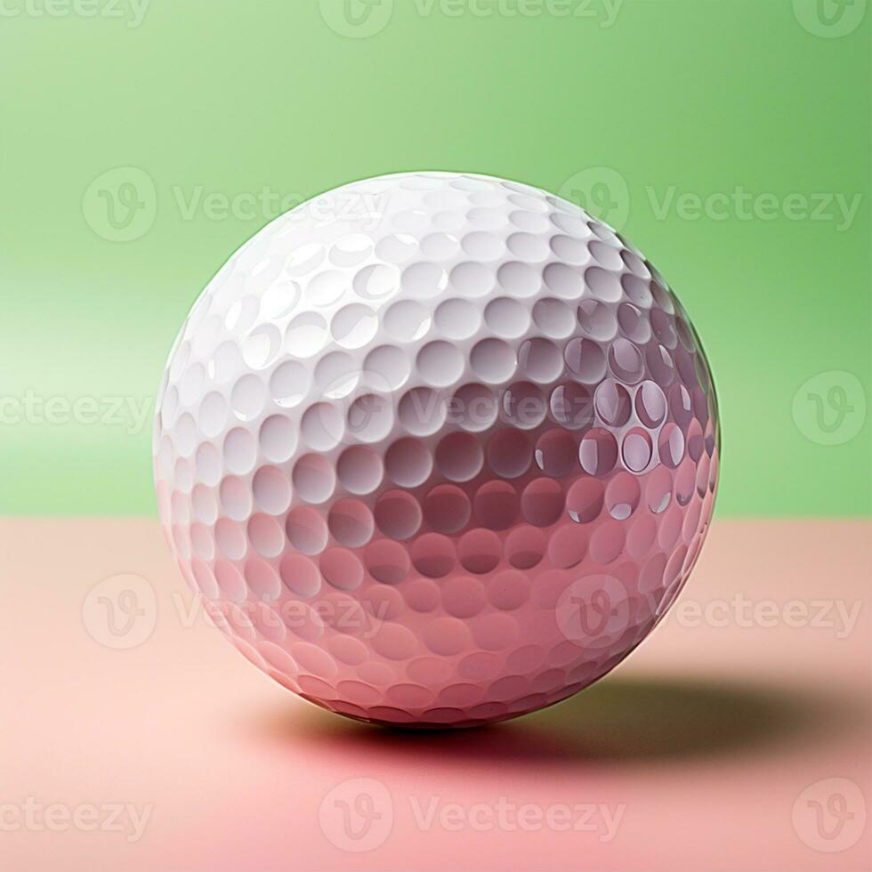 AI generated Golf ball isolated on a light background, sport of aristocrats - AI generated image photo