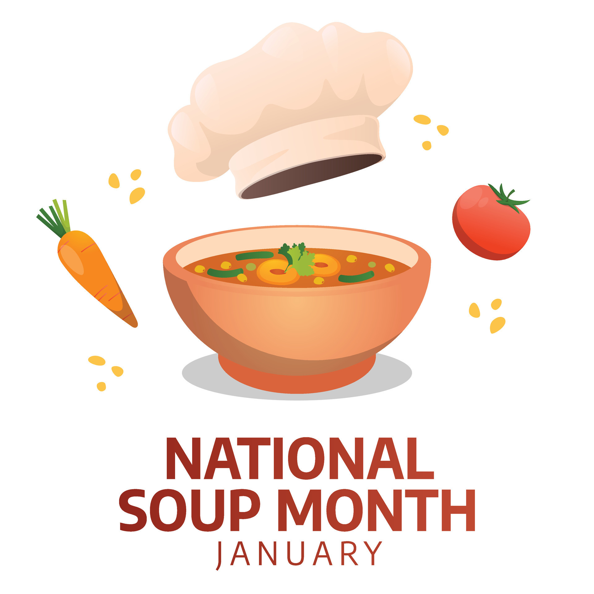 Soup Month Celebration Vector Design Template for Flavorful Designs