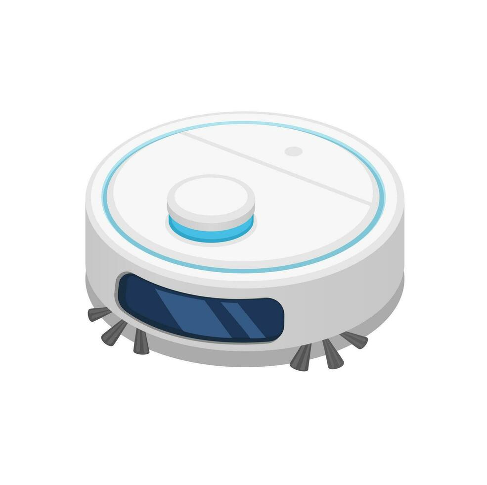 Robot Cleaner Technology Illustration Vector