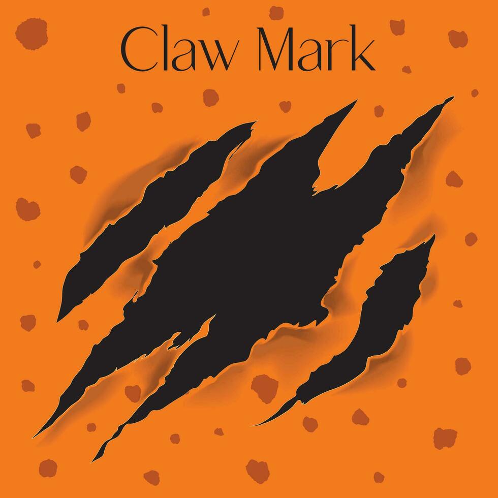 Claws scratching animals Vector illustration.