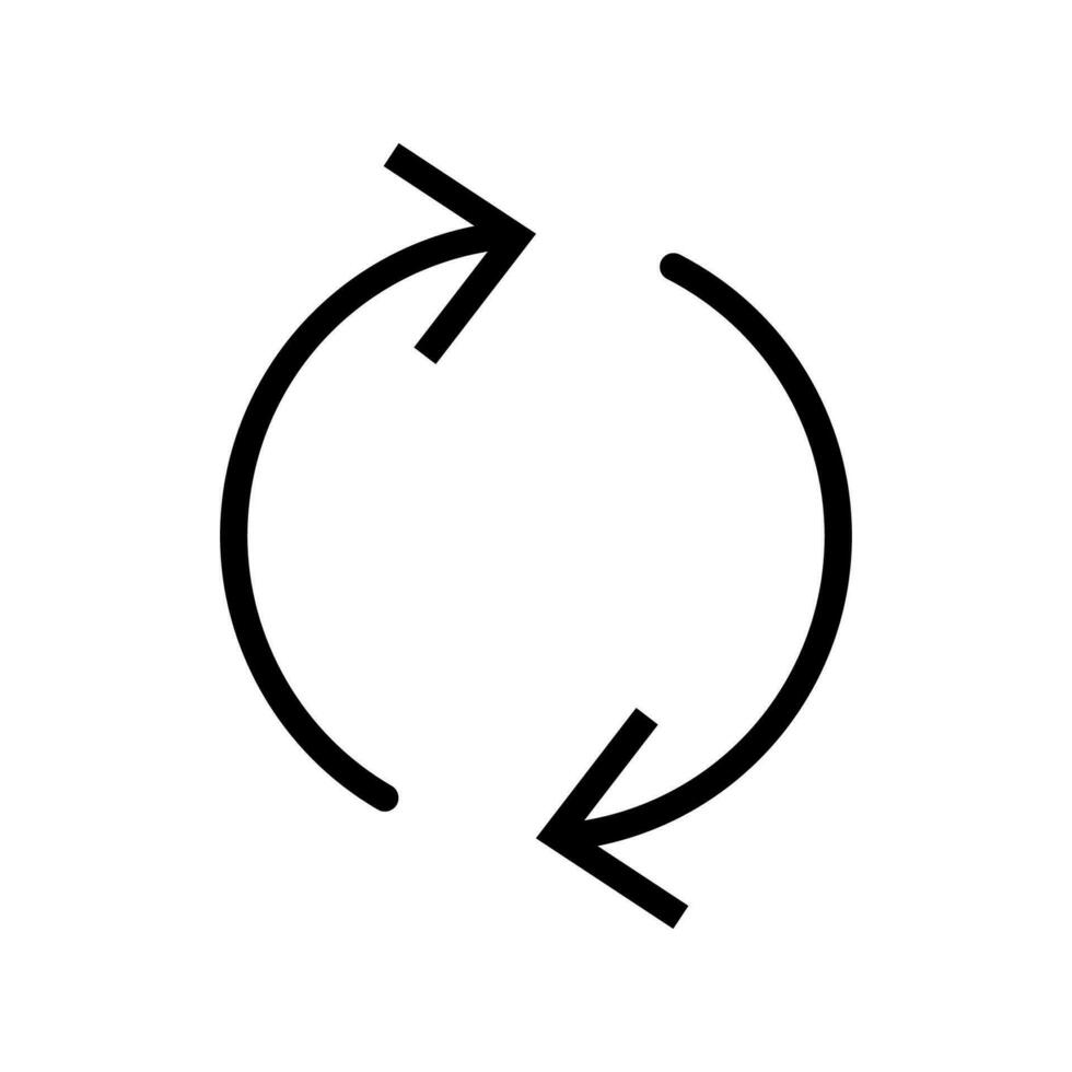 Vector line icon refresh business communication button with a refreshing arrow symbol. Sync your data with a button featuring a water symbol and a sync sign for upload. Conditioner icon in horizontal