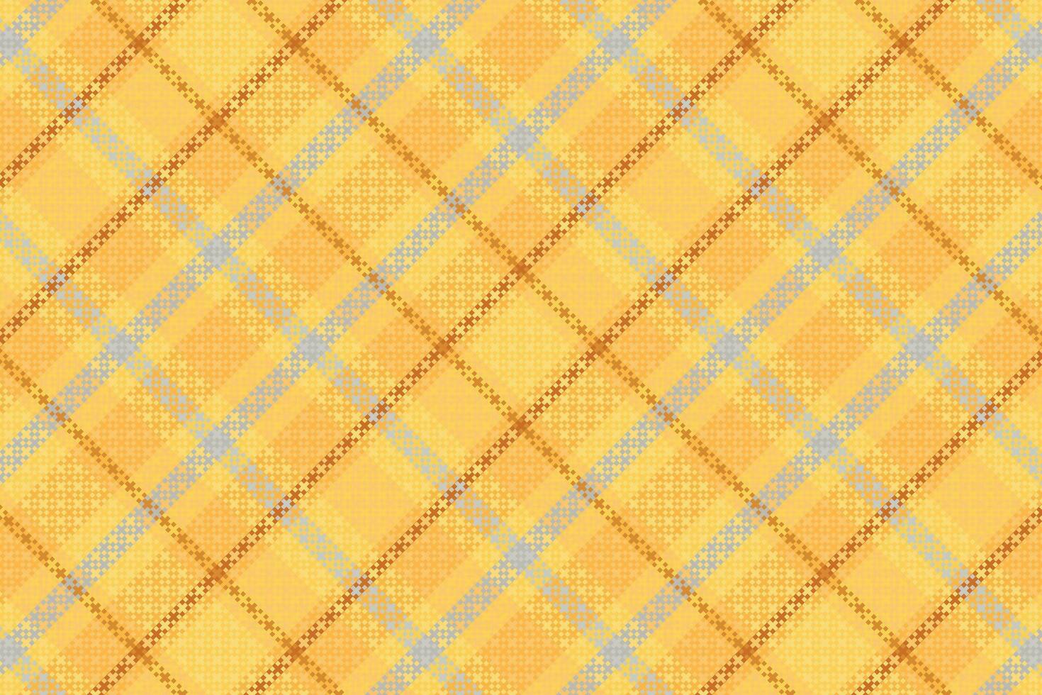Tartan plaid pattern with texture and retro color. vector
