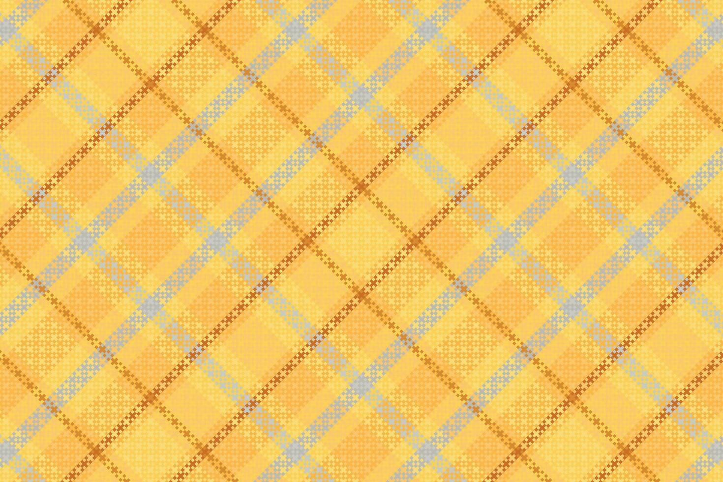 Tartan plaid pattern with texture and retro color. vector