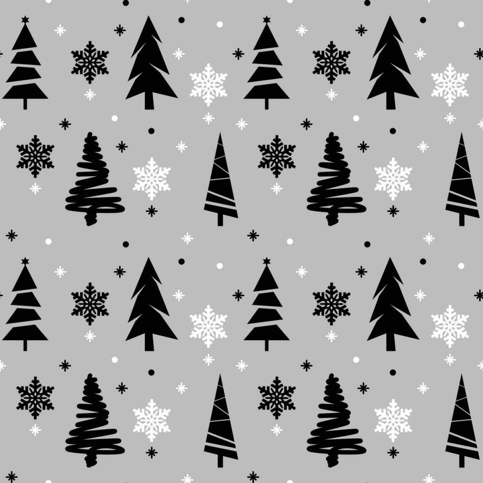 Hand drawn christmas pattern design background. Vector. vector