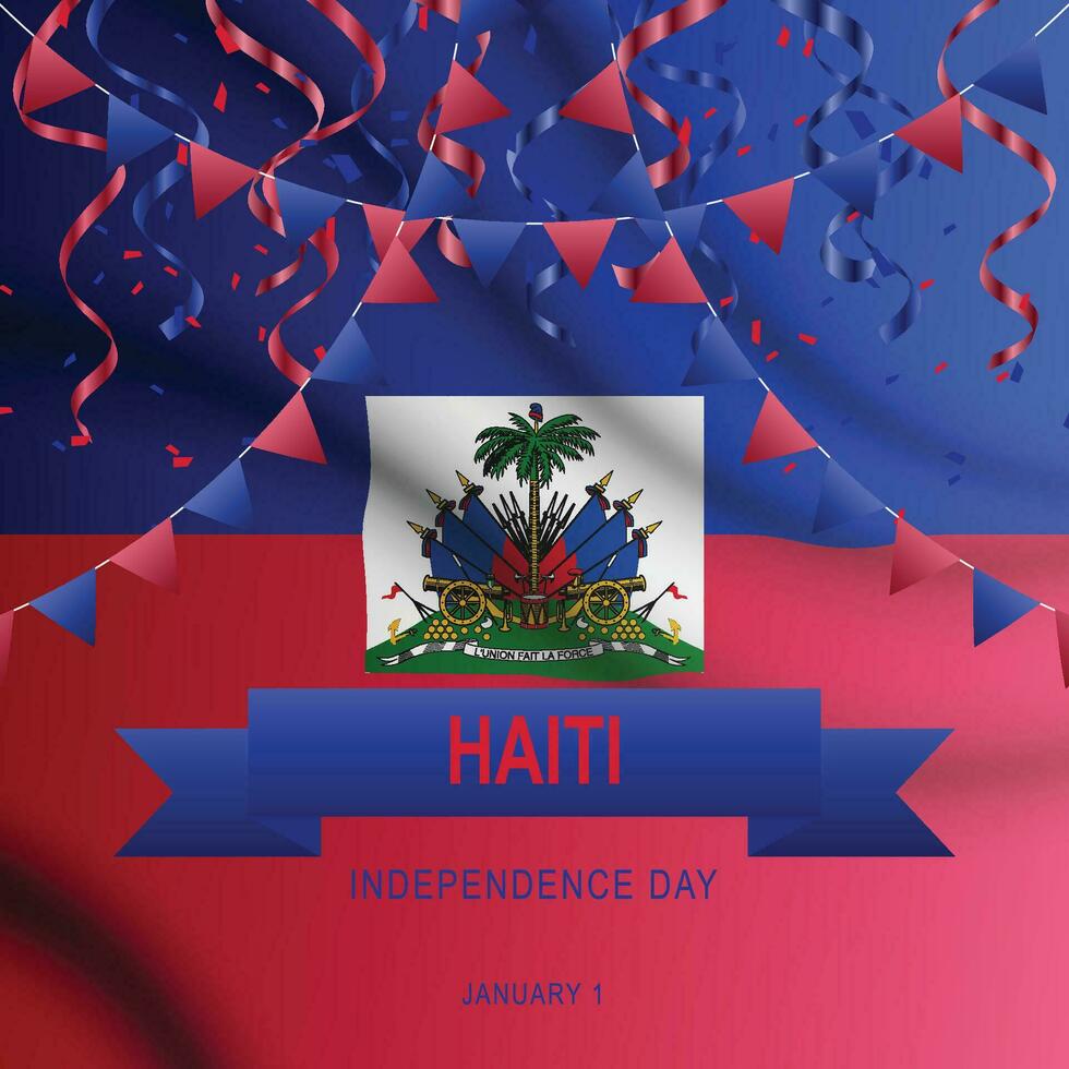 Haiti Independence Day background. vector