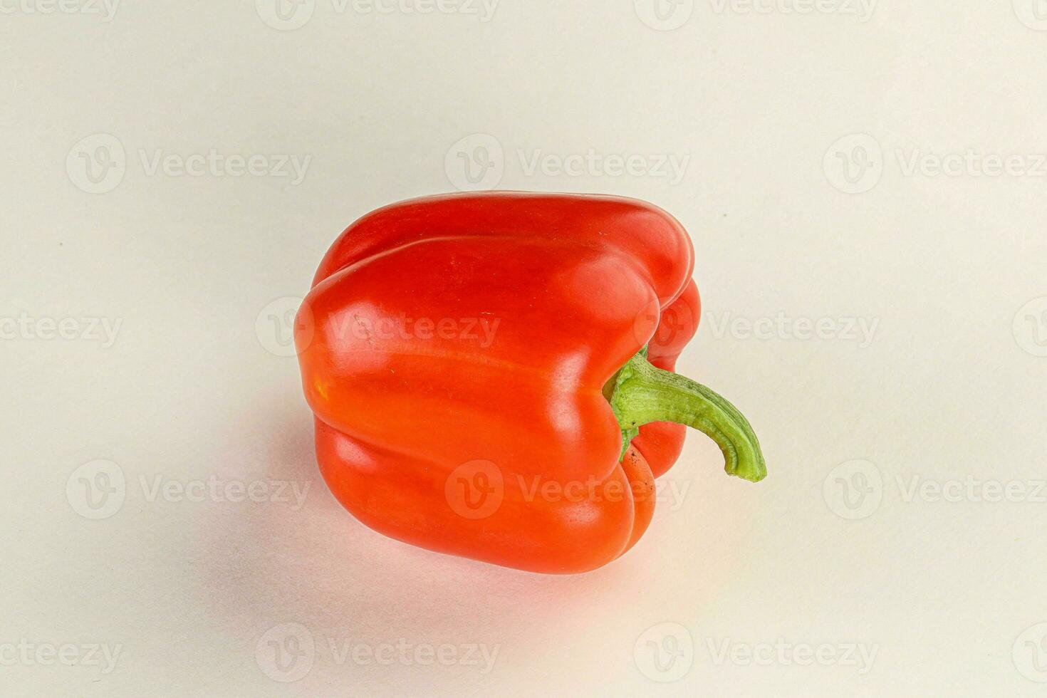 Ripe red Bulgarian bell pepper photo