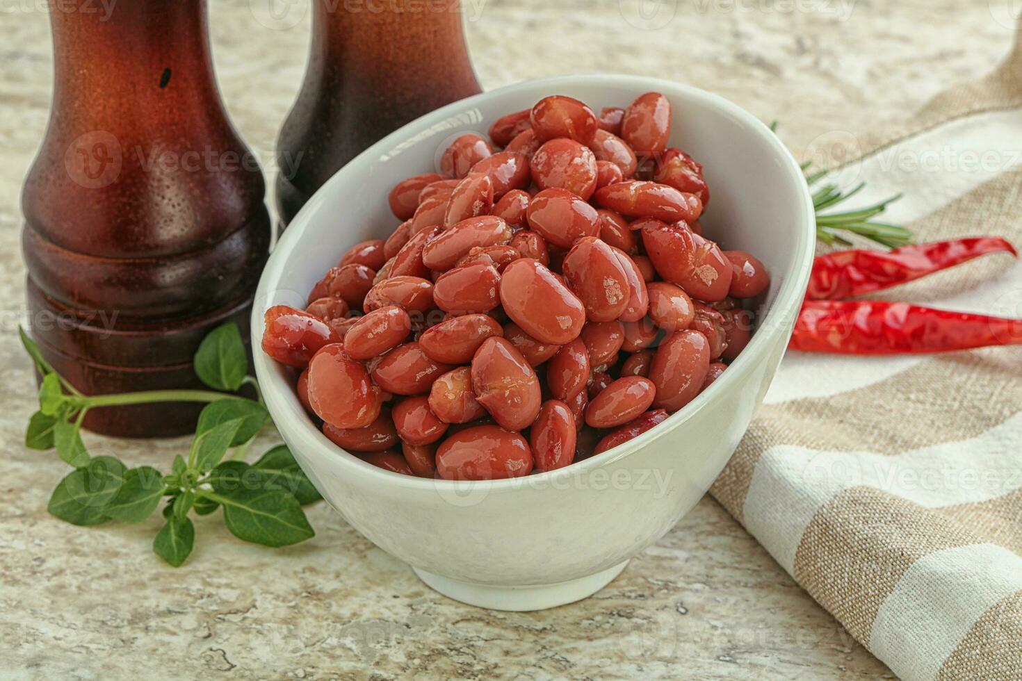 Red bean in tomato sauce photo