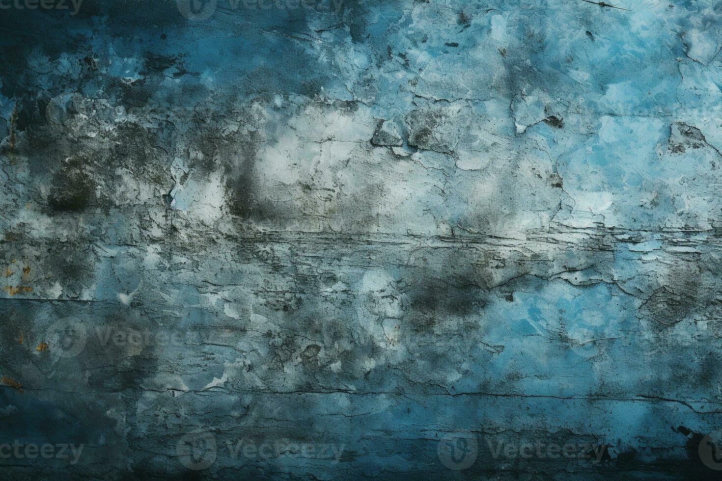 AI generated Navy grunge texture of the concrete wall. Abstract blue cement background with cracks. Natural dirty surface with copy space photo