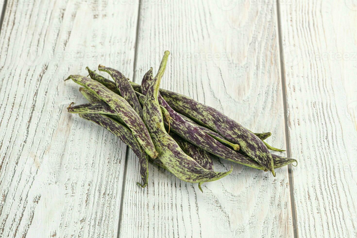 Raw green bean string heap photo