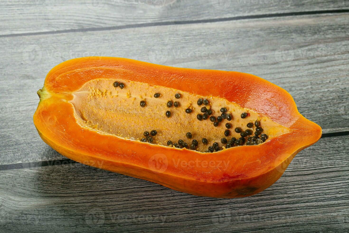 Sweet and juicy tropical papaya photo