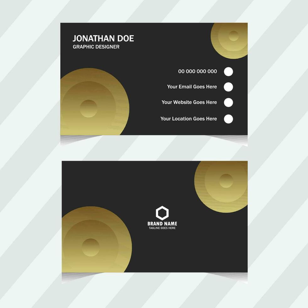 Luxury and modern. vector business card template. With inspiration from the abstract. Contact card for company. black and gold luxury vip business card design template.