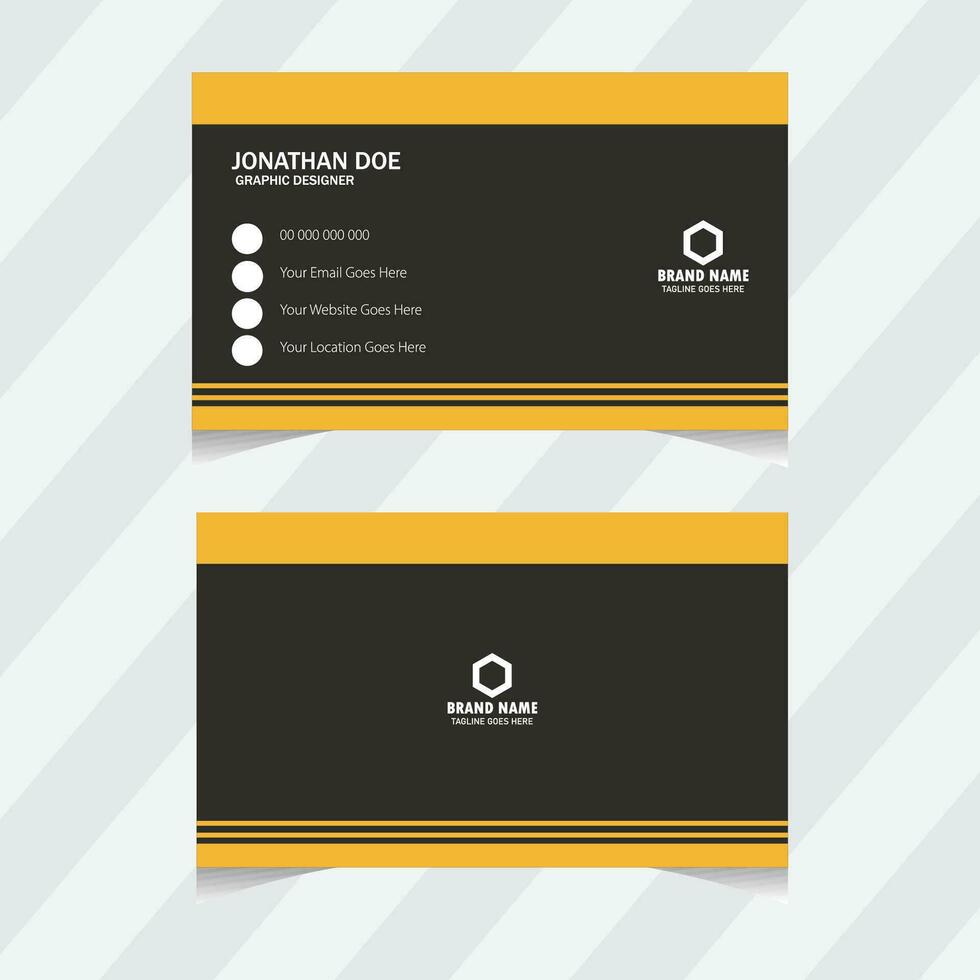 Clean and simple Business card template. vector