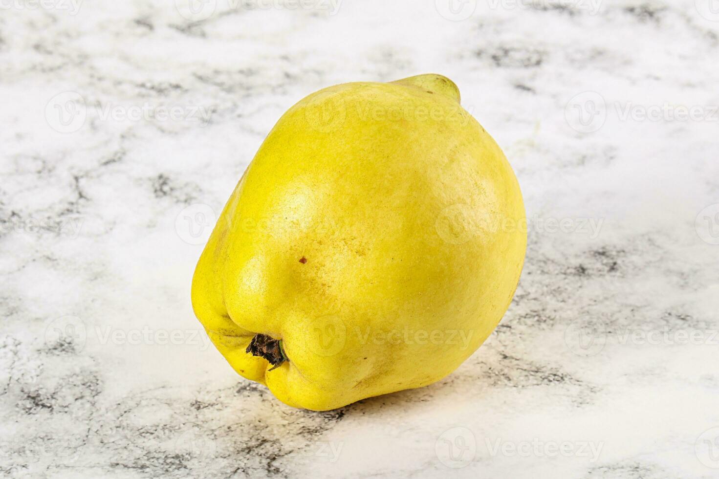 Ripe sweet organic quince fruit photo