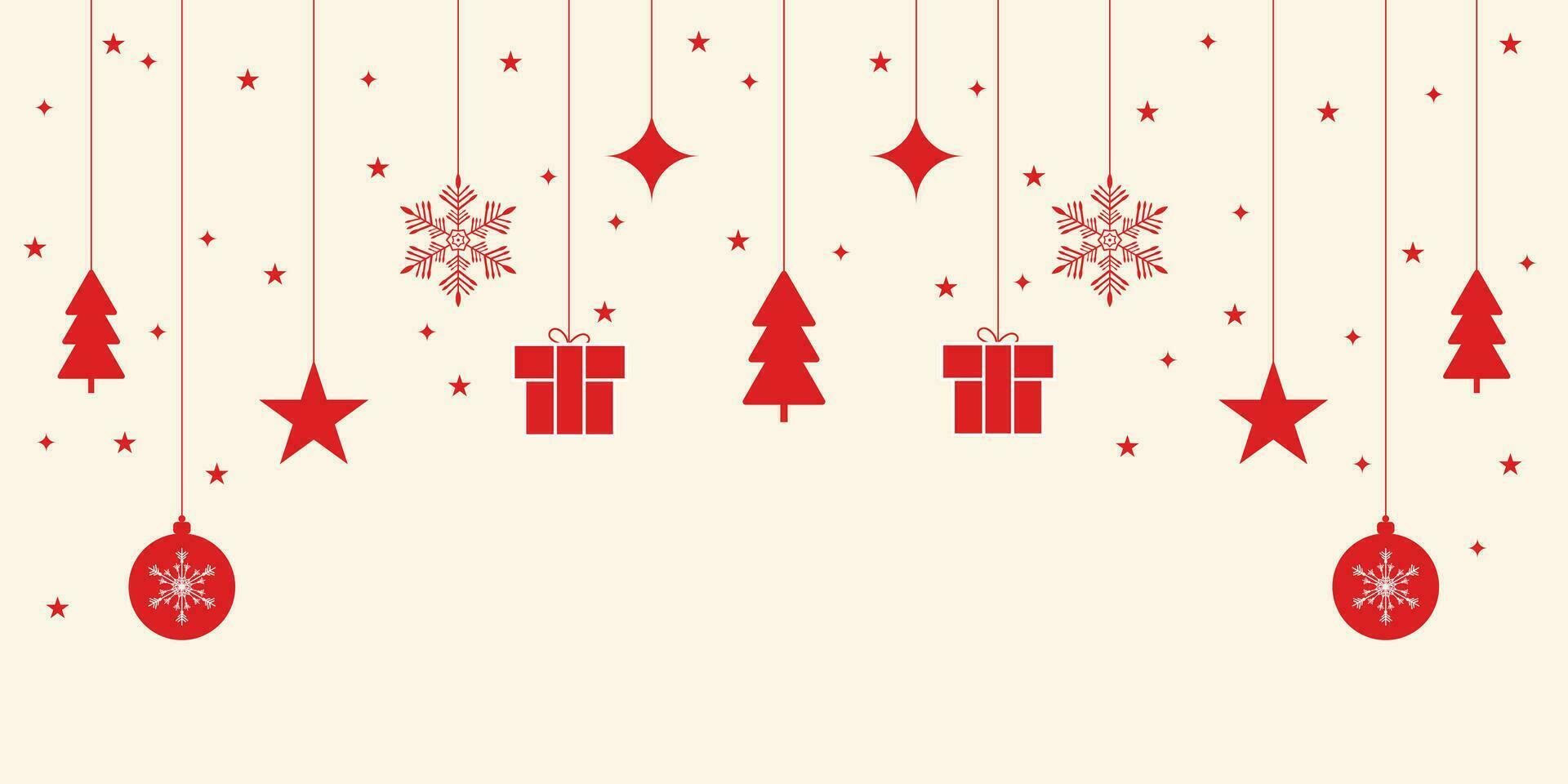 Merry Christmas banner design vector