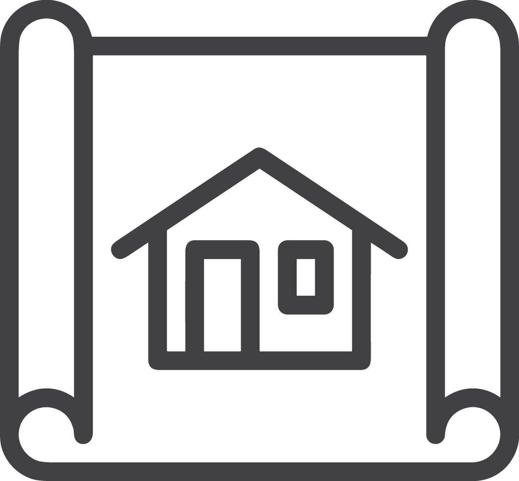 Home outline icon symbol vector image. Illustration of the house real estate graphic property design image