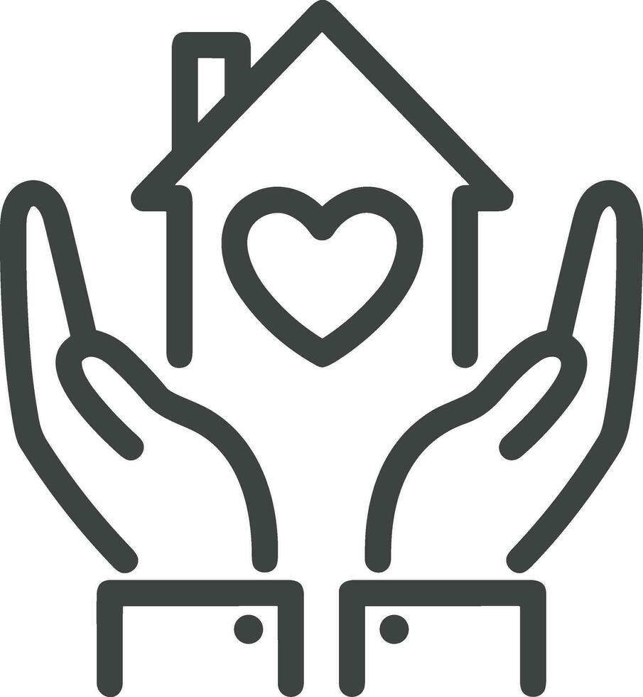 Home outline icon symbol vector image. Illustration of the house real estate graphic property design image