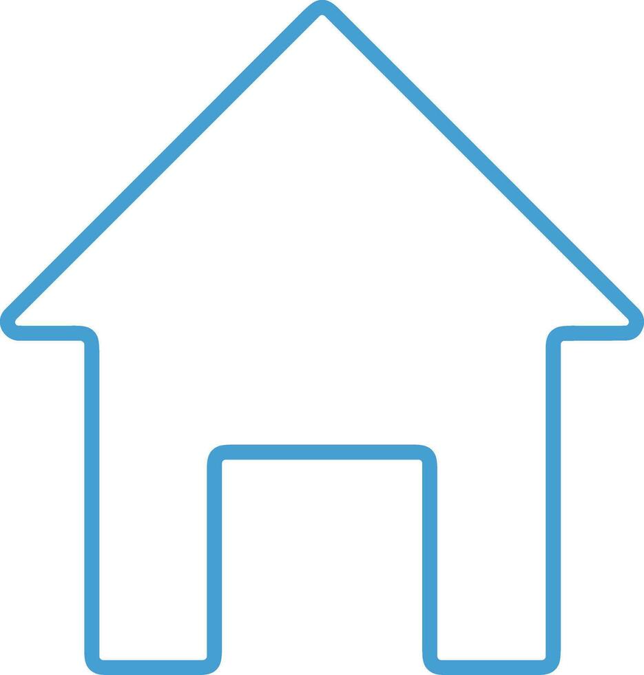 Home outline icon symbol vector image. Illustration of the house real estate graphic property design image