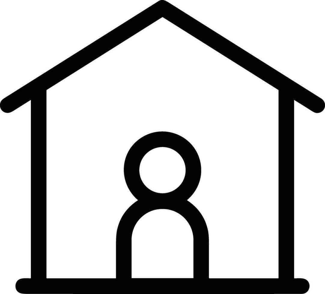 Home outline icon symbol vector image. Illustration of the house real estate graphic property design image