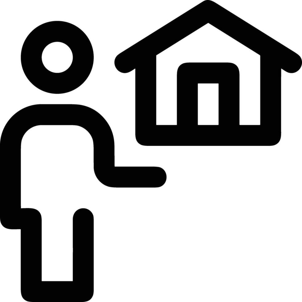 Home outline icon symbol vector image. Illustration of the house real estate graphic property design image