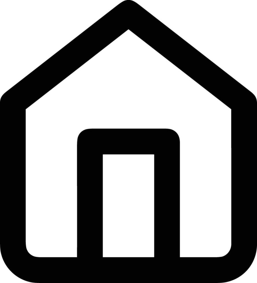 Home outline icon symbol vector image. Illustration of the house real estate graphic property design image