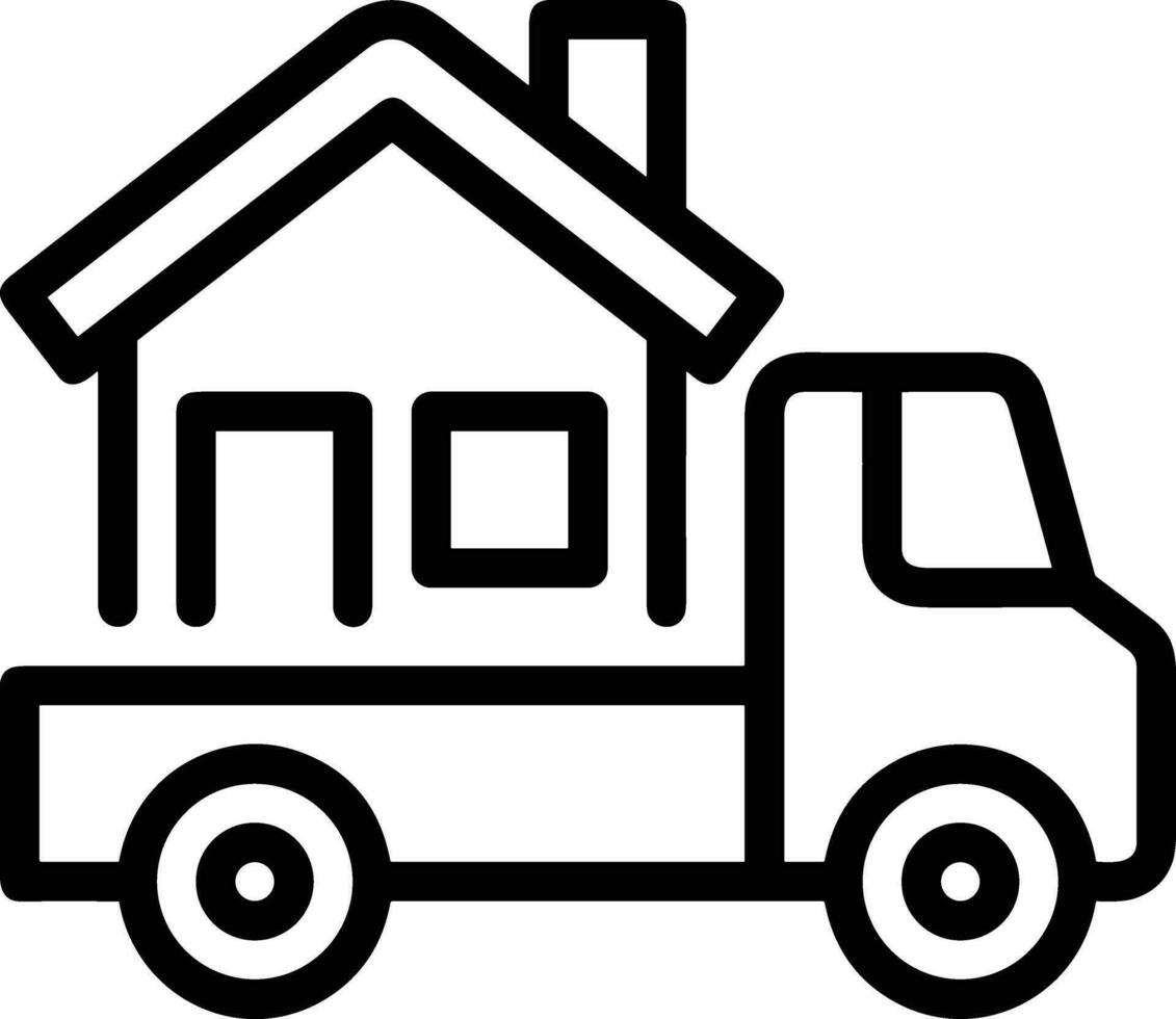 Home outline icon symbol vector image. Illustration of the house real estate graphic property design image