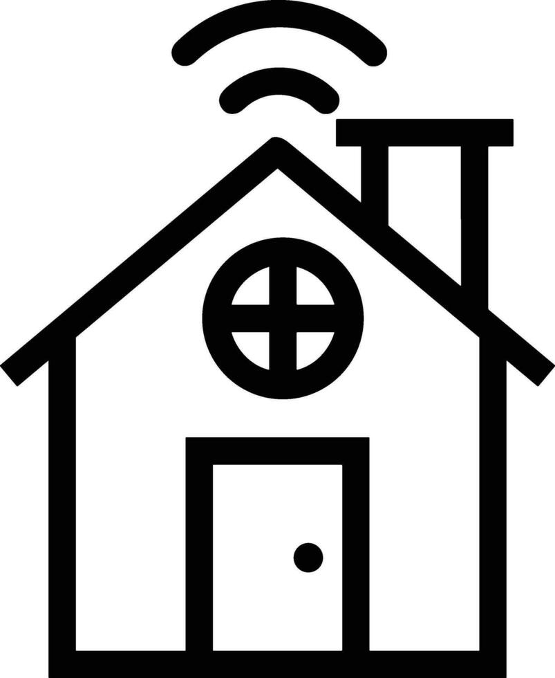 Home outline icon symbol vector image. Illustration of the house real estate graphic property design image