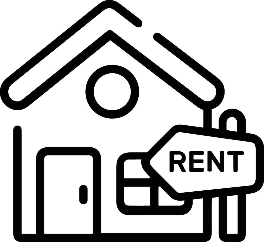 Home outline icon symbol vector image. Illustration of the house real estate graphic property design image
