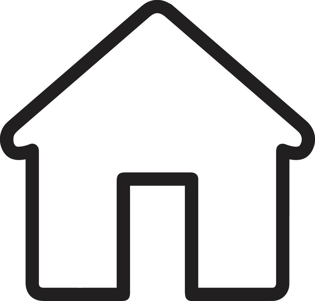 Home outline icon symbol vector image. Illustration of the house real estate graphic property design image