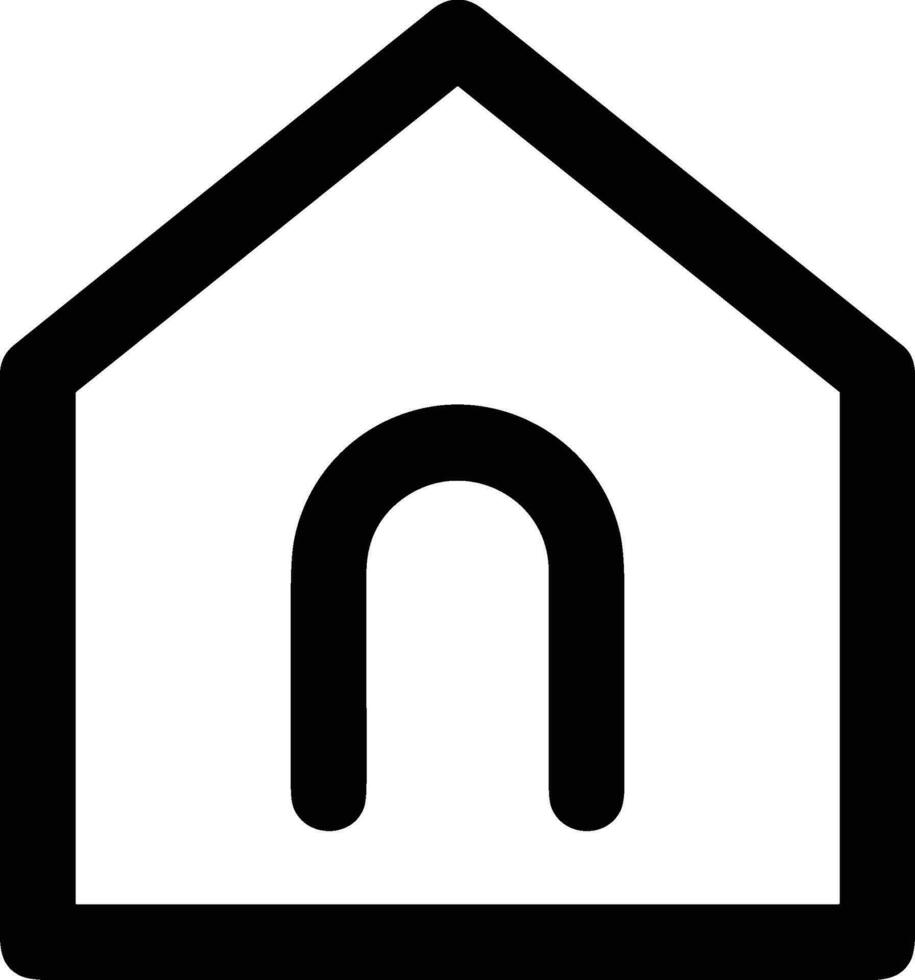 Home outline icon symbol vector image. Illustration of the house real estate graphic property design image