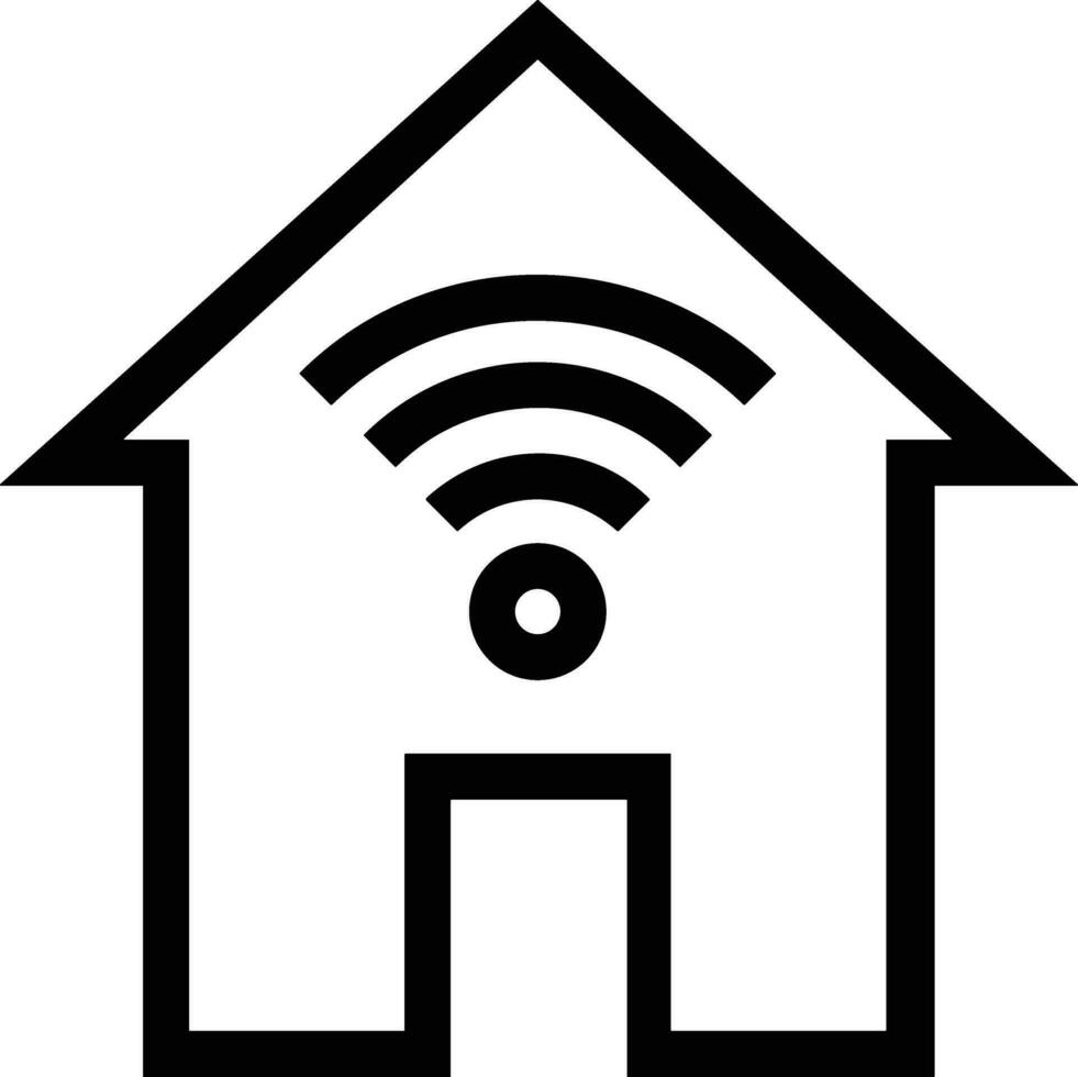 Home outline icon symbol vector image. Illustration of the house real estate graphic property design image