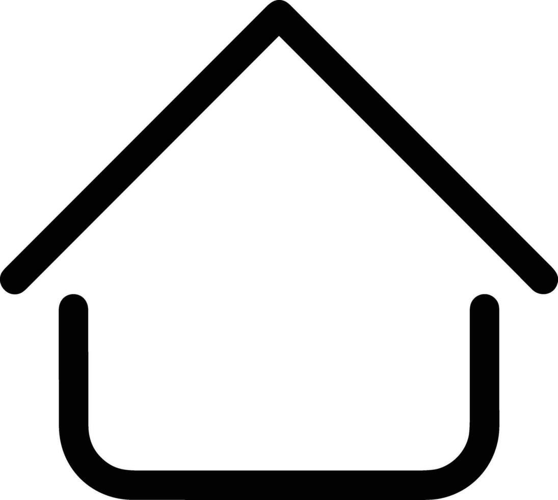Home outline icon symbol vector image. Illustration of the house real estate graphic property design image