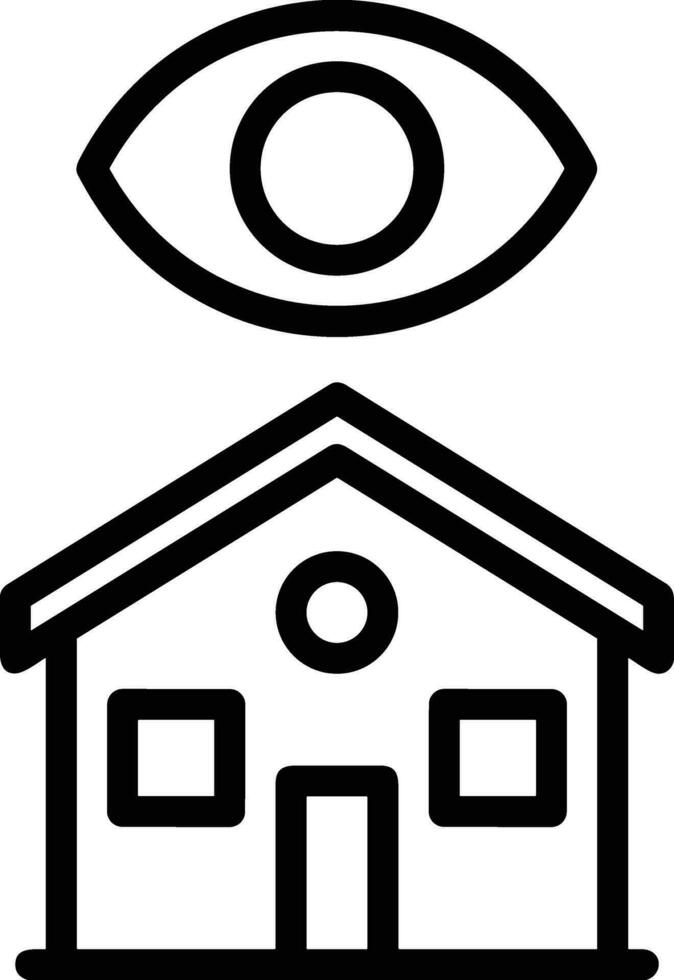 Home outline icon symbol vector image. Illustration of the house real estate graphic property design image
