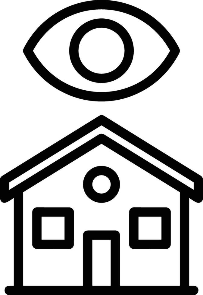 Home outline icon symbol vector image. Illustration of the house real estate graphic property design image