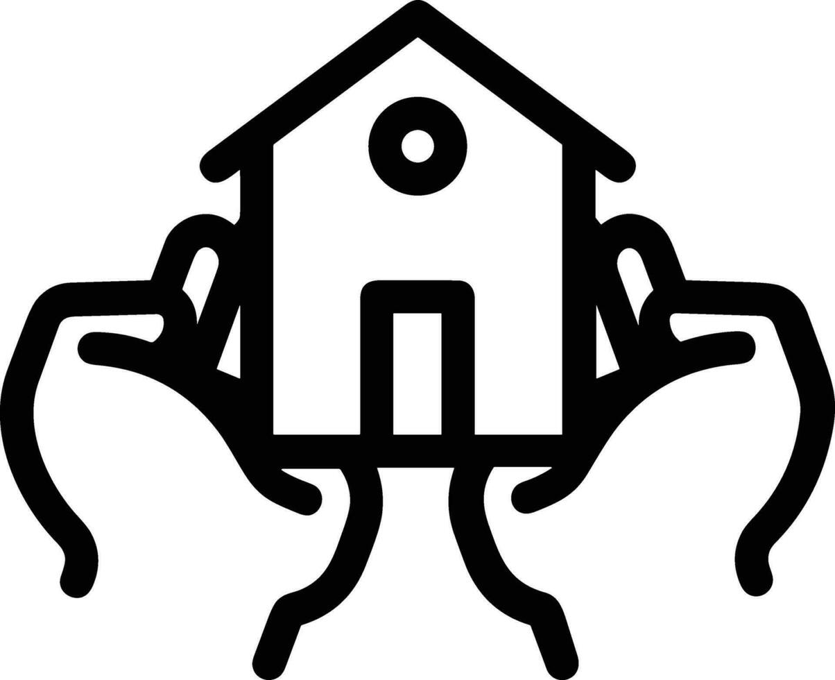 Home outline icon symbol vector image. Illustration of the house real estate graphic property design image