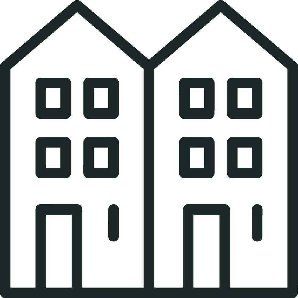 Home outline icon symbol vector image. Illustration of the house real estate graphic property design image